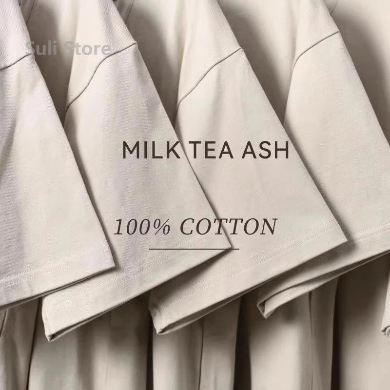 100% Cotton T Shirts Unisex 450G High Quality White T-shirts Tee Shirts Summer Blank Tshirt For Men Camisetas Para Hombre
