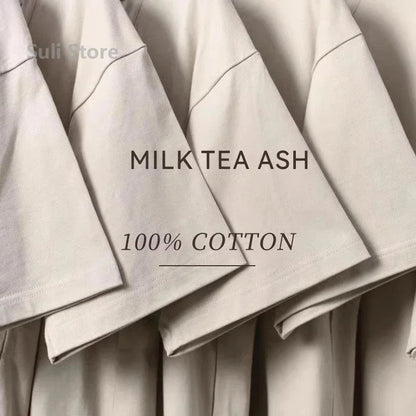 100% Cotton T Shirts Unisex 450G High Quality White T-shirts Tee Shirts Summer Blank Tshirt For Men Camisetas Para Hombre