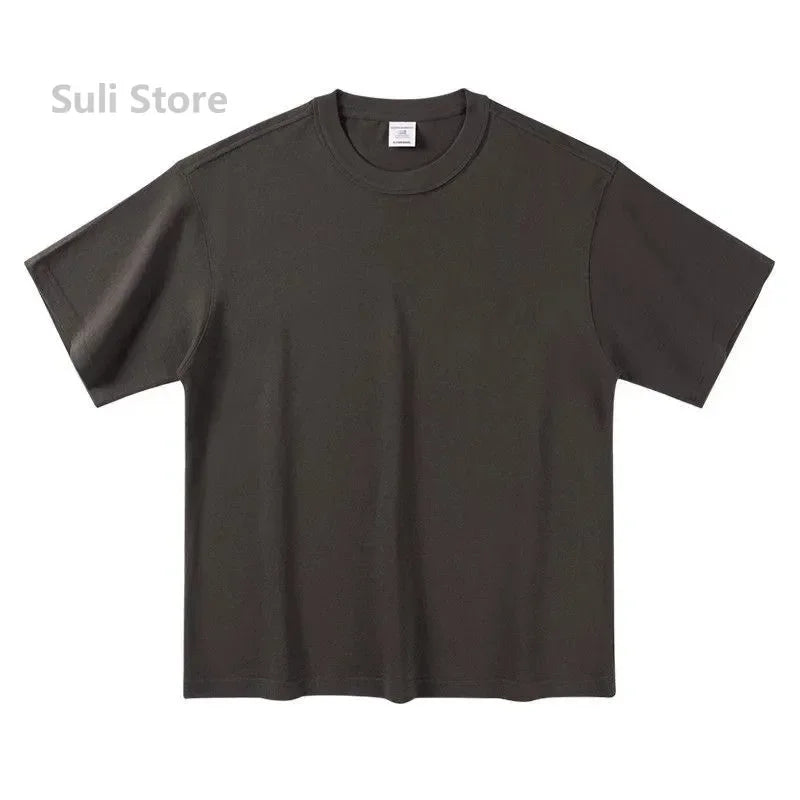 100% Cotton T Shirts Unisex 450G High Quality White T-shirts Tee Shirts Summer Blank Tshirt For Men Camisetas Para Hombre