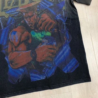 25SS Summer New VALLEY T-shirt Hip Hop Rock Singer Portrait Print Hot Drill Letter Retro Short Sleeve Vale Top Tee Men Women