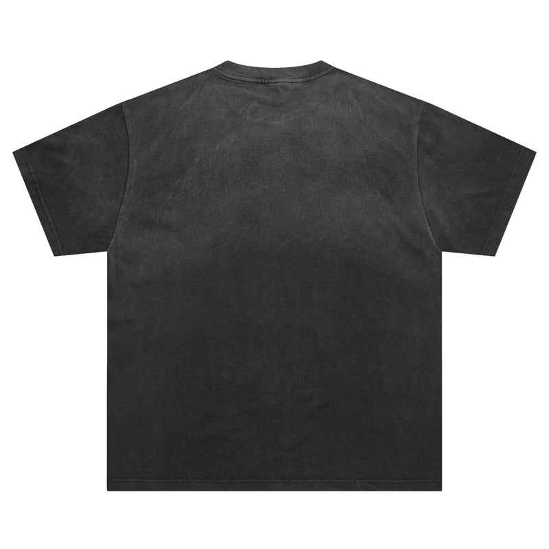 25SS Summer New VALLEY T-shirt Hip Hop Rock Singer Portrait Print Hot Drill Letter Retro Short Sleeve Vale Top Tee Men Women