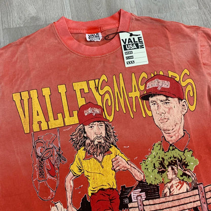 25SS Summer New VALLEY T-shirt Hip Hop Rock Singer Portrait Print Hot Drill Letter Retro Short Sleeve Vale Top Tee Men Women
