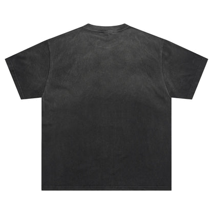 25SS Summer New VALLEY T-shirt Hip Hop Rock Singer Portrait Print Hot Drill Letter Retro Short Sleeve Vale Top Tee Men Women