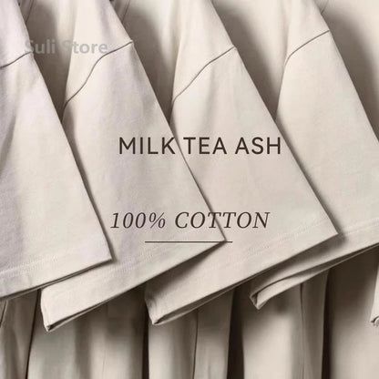 100% Cotton T Shirts Unisex 450G High Quality White T-shirts Tee Shirts Summer Blank Tshirt For Men Camisetas Para Hombre